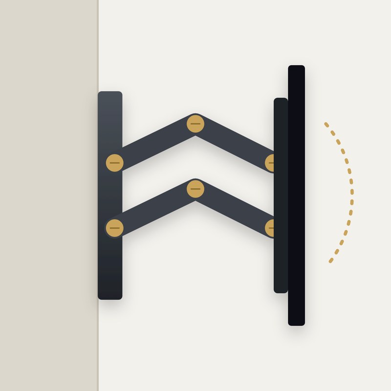 Heavy-duty full motion bracket