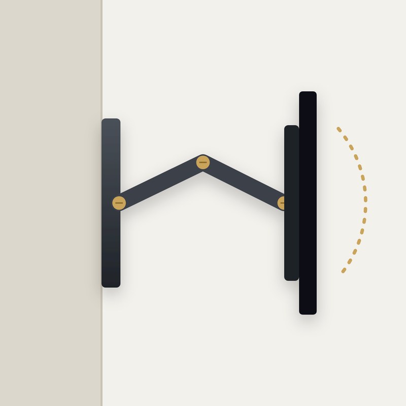 Full motion swing arm bracket