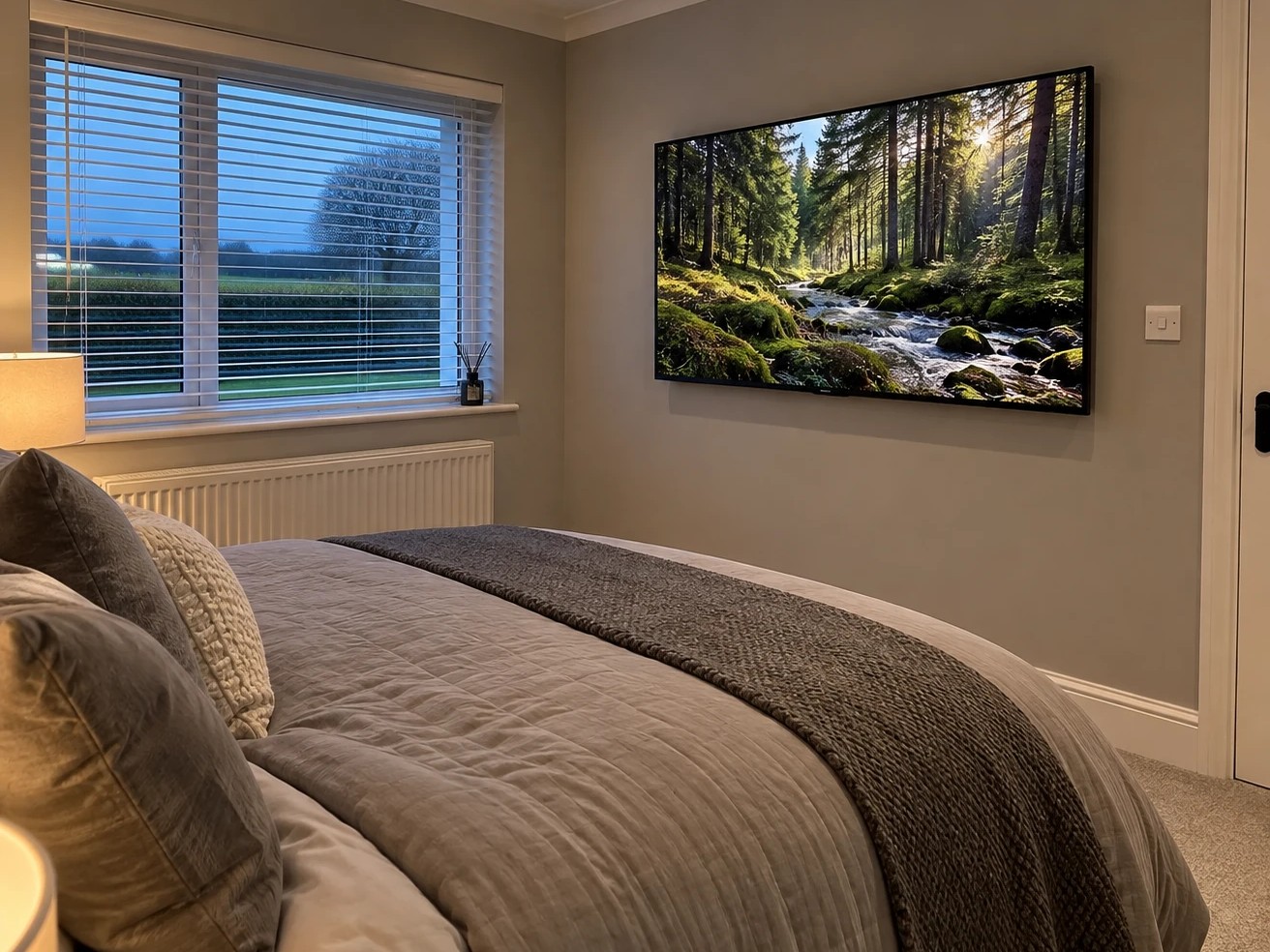 50in · bedroom · fixed bracket